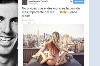 El curioso tuit de buenos días de Josef Ajram.-TWITTER