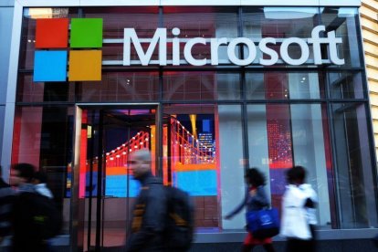 Central de Microsoft en Nueva York.-AFP / JEWEL SAMAD