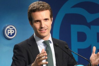 Pablo Casado, presidente del PP.-EL PERIÓDICO