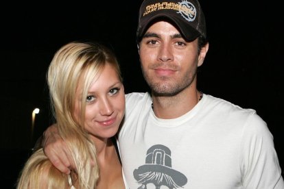 Enrique Iglesias junto a su mujer Anna Kournikova-RALPH NOTARO