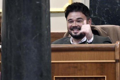 El diputado de ERC, Gabriel Rufián.-AFP