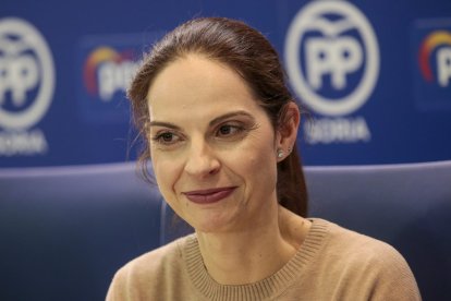 Belén Izquierdo Hernández, candidata del PP al Ayuntamiento de Soria. GONZALO MONTESEGURO