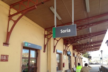 Estación de ferrocarril del Cañuelo, en Soria. HDS