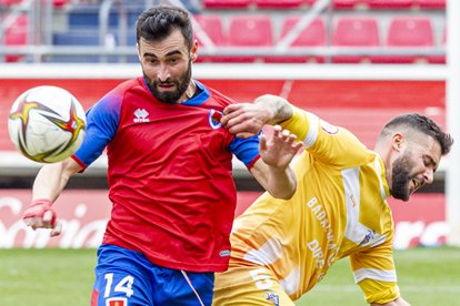 Lupu ha acabado como pichichi del Numancia con nueve goles. GONZALO MONTESEGURO