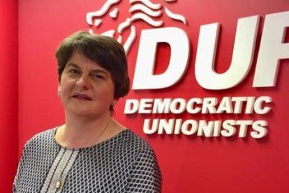 La líder del partido unionista norirlandés, Arlene Foster.-DAVID YOUNG