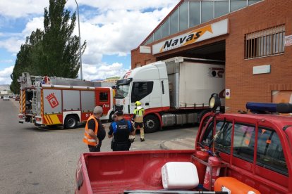 Intervención de los bomberos de Soria. GONZALO MONTESEGURO