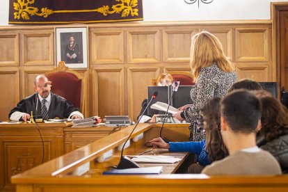 Un momento del juicio en la Audiencia Provincial.-MARIO TEJEDOR