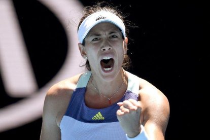 Garbiñe Muguruza se perfila como campeona en el Abierto de Australia.-EFE