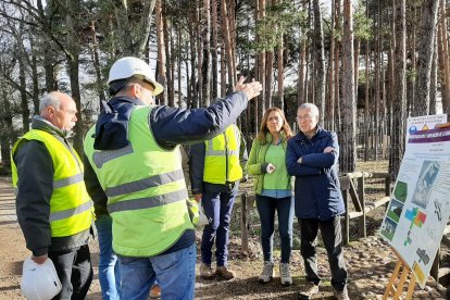 Visita a las obras de ampliación y renovación de la base de la BRIF de Lubia, Soria. HDS