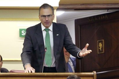 Javier Ortega Smith, portavoz de Vox en el Ayuntamiento de Madrid.-DAVID CASTRO