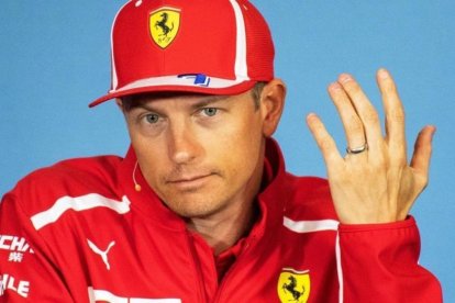 Kimi Raikkonen, en la conferencia de prensa de hoy en Spielberg (Austria).-EFE