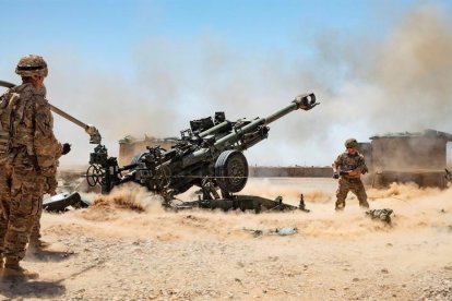 Militares estadounidenses en Afganistán.-SGT. JORDAN TRENT/US ARMY HANDOU