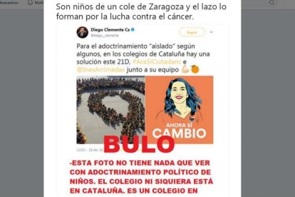 Diez noticias falsas que han sido virales durante esta campaña, recogidas por Maldito Bulo.-MALDITO BULO (TWITTER)