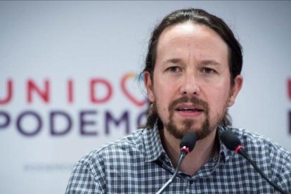 El líder de Podemos, Pablo Iglesias.-LUCA PIERGIOVANNI (EFE)