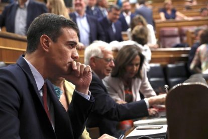 El candidato socialista a la Presidencia del Gobierno, Pedro Sánchez.-KIKO HUESCA (EFE)