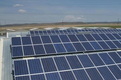 Instalación fotovoltaica en el techo de las instalaciones de Seat en Martorell.-EL PERIÓDICO