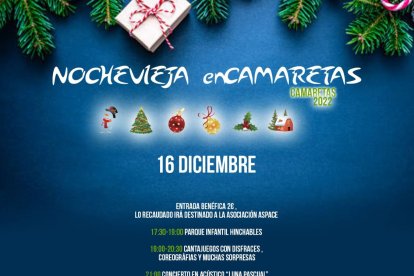 Cartel de la Nochevieja familiar, que se celebrará el día 16, al día siguiente de la Nochevieja Universitaria. HDS