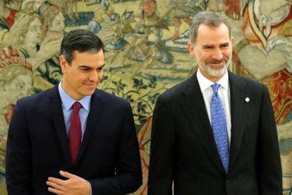 Pedro Sánchez y el Rey, hace unos días.-EFE / JUAN CARLOS HIDALGO