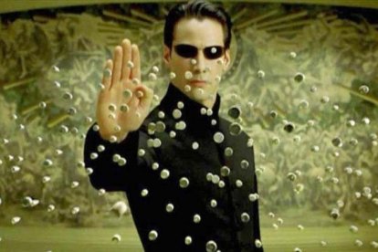 Keanu Reeves, en 'Matrix'.-