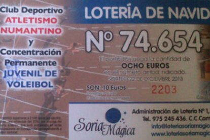 Participación con el número erróneo del que se han vendido 12.000 euros. -