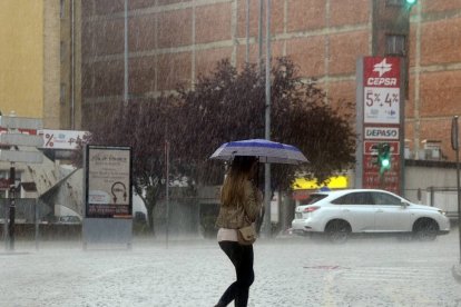 Precipitaciones en Soria, en una imagen de archivo.-VALENTÍN GUISANDE