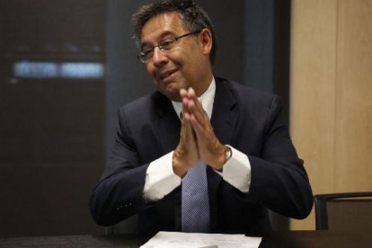 Josep Maria Bartomeu, presidente del Barça.-JULIO CARBÓ
