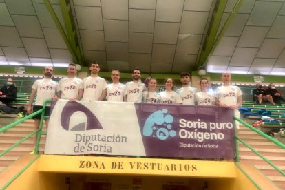 Los sorianos que compitieron el pasado fin de semana en Medina del campo. HDS