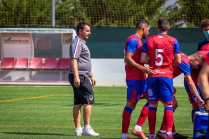 Diego Martínez en la pretemporada del año pasado en la Ciudad Deportiva. MARIO TEJEDOR