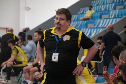 Jordi Lluelles, entrenador del BM Soria. LANZAROTE DEPORTIVA