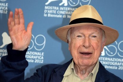 El dramaturgo británico Peter Brook, en una imagen de archivo, en Madrid.-EFE