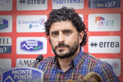 Rubén Andrés en la sala de prensa de Los Pajaritos. MARIO TEJEDOR