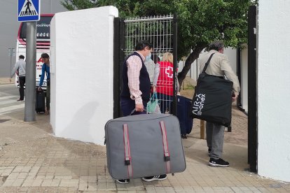 Primeros refugiados que llegaron a El Burgo de Osma.-A. H.