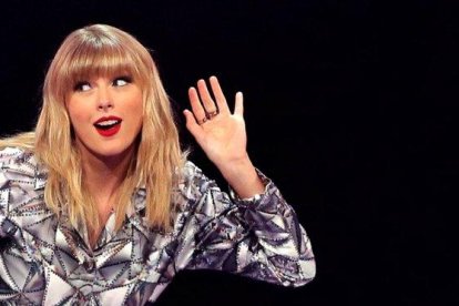 La cantante estadounidense Taylor Swift durante la celebración del día del soltero del grupo comercial Alibaba.-ZHANG HENGWEI / GETTY