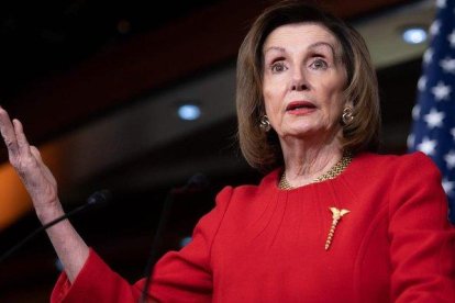 La presidenta de la Cámara de Representantes, Nancy Pelosi.-SAUL LOEB (AFP)