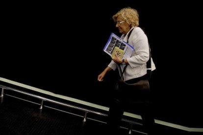 Manuela Carmena en la segunda jornada del Foro Mundial sobre las violencias urbanas y educación para la convivencia y paz.-JUANJO MARTIN (EFE)