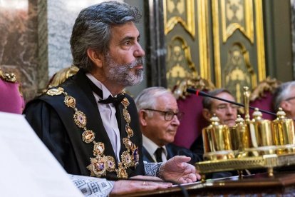 El presidente del Tribunal Supremo, Carlos Lesmes.-RODRIGO JIMENEZ