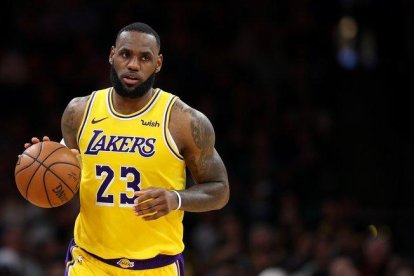 Lebron James, en un partido con los Lakers.-GETTY IMAGES NORTH AMERICA