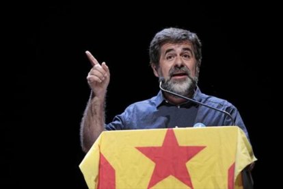 Jordi Sànchez, el 24 de septiembre en un acto de la ANC en Vic.-/ EFE / SUSANNA SÁEZ