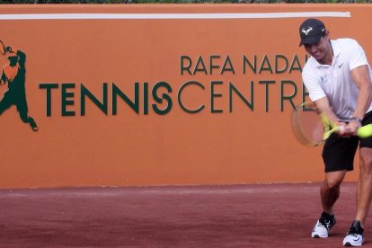 Nadal, en la inauguración del Rafa Nadal Tennis Centre en un resort de Isla Mujeres (México).-EFE / ALONSO CUPUL