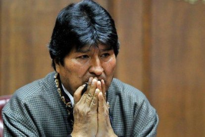 El expresidente de Bolivia Evo Morales, el pasado 27 de noviembre durante una charla con periodistas en México.-CLAUDIO CRUZ (AFP)