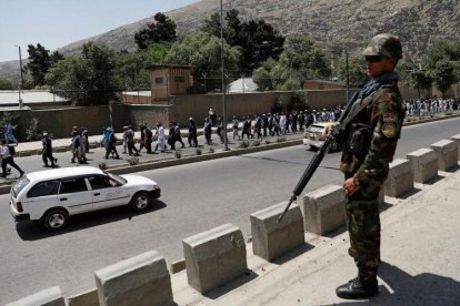 Puesto de guardia en Kabul.-MOHAMMAD ISMAIL