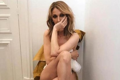 Céline Dion posa provocativa para la revista 'Vogue'.-