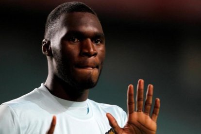 Benteke celebrando el gol más rápido de la historia de los mundiales-REUTERS / RAFAEL MARCHANTE