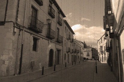El Burgo de Osma en una imagen antigua.-HDS