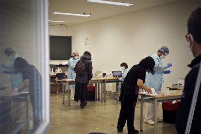 Cribado en el Campus Soriano de la UVa. - Mario Tejedor