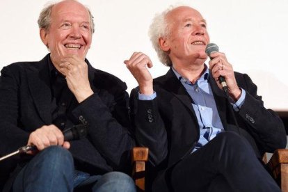 Los hermanos Luc y Jean-Pierre Dardenne, en una clase maestra en Roma el pasado 23 de octubre-GETTY IMAGES / STEFANIA M. D'ALESSANDRO