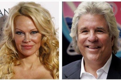 Pamela Anderson y Jon Peters.-