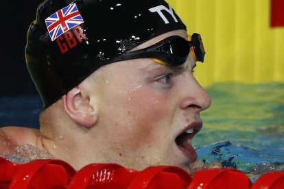 Adam Peaty ha visto rebajado su récord en 10 centésimas.-REUTERS / STEFAN WERMUTH