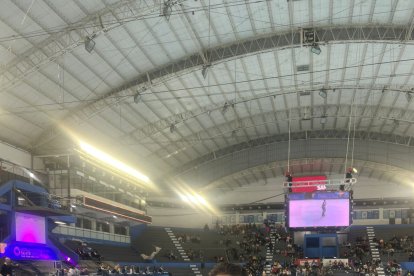 Héctor Díez en la pista donde se va a celebrar la Copa del Mundo en Argentina. HDS