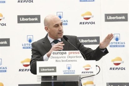 Luis Rubiales, presidente de la Federación Española de Fútbol. HDS